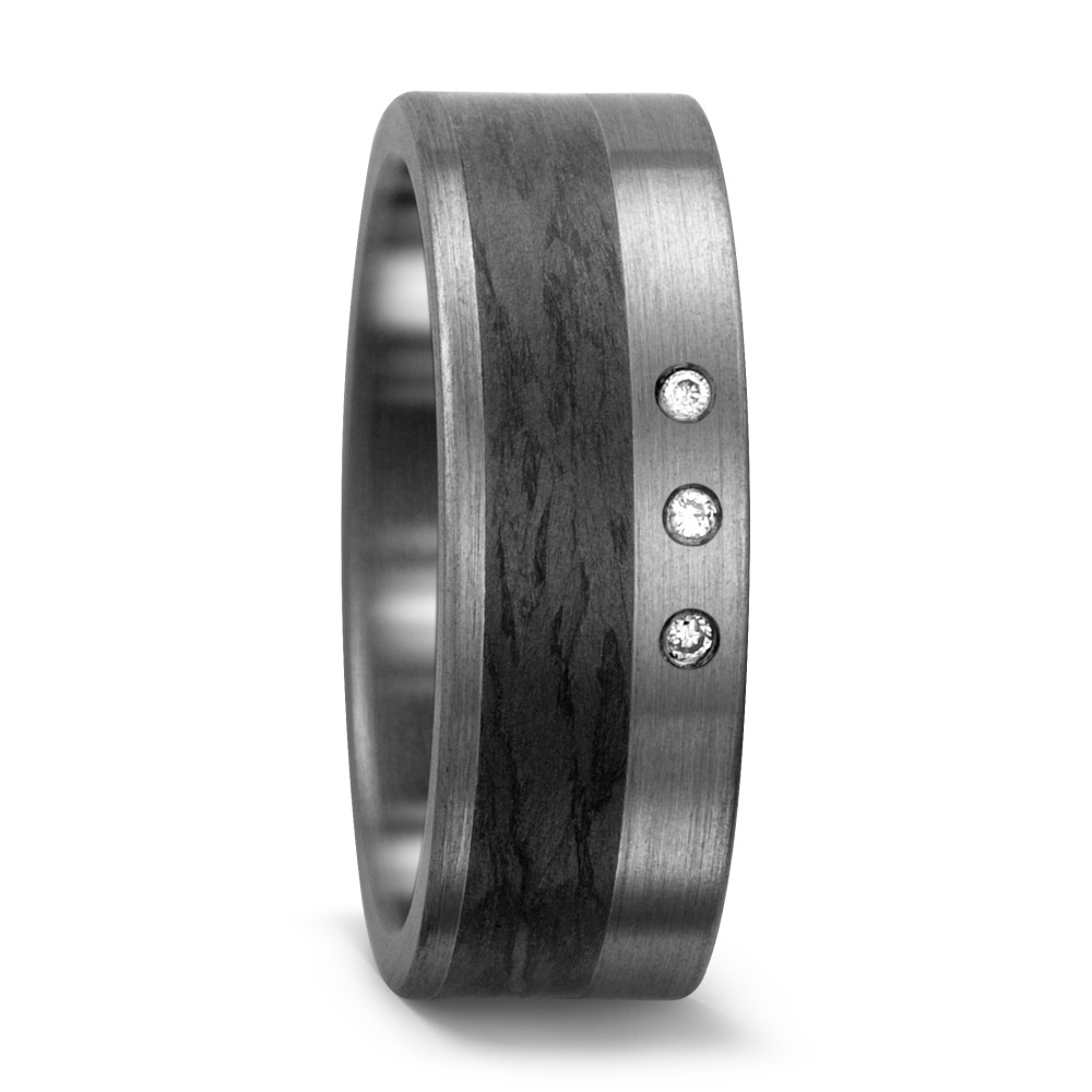 Alliance Titane, Carbone Diamant blanc, 0.03 ct, 3 Pierres, w-si-562509
