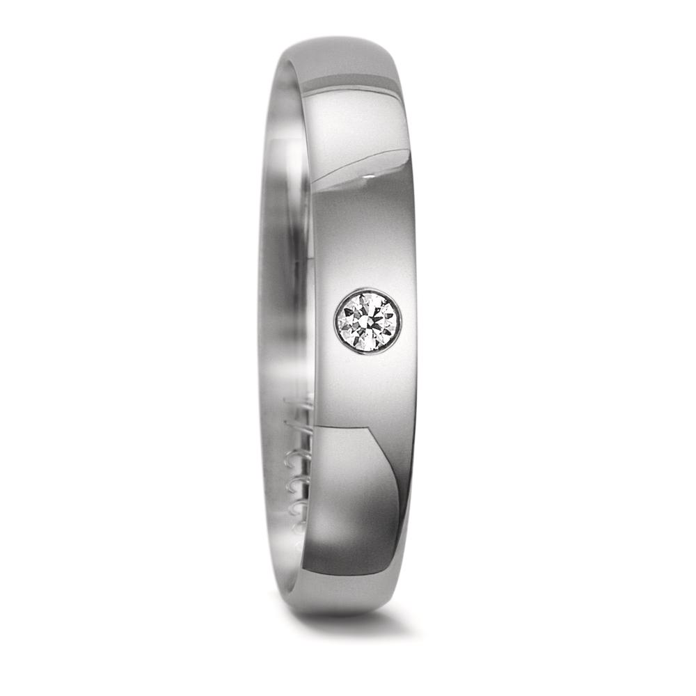 Partnerring 950 Platin Diamant 0.04 ct, tw-vsi-562978
