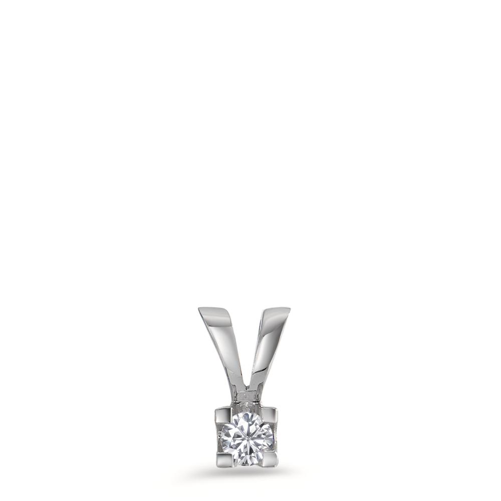 Pendentif Or blanc 18K Diamant 0.05 ct, w-si-563107