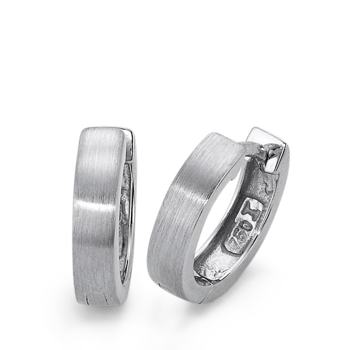 Créoles à charnières Or blanc 18K-563113