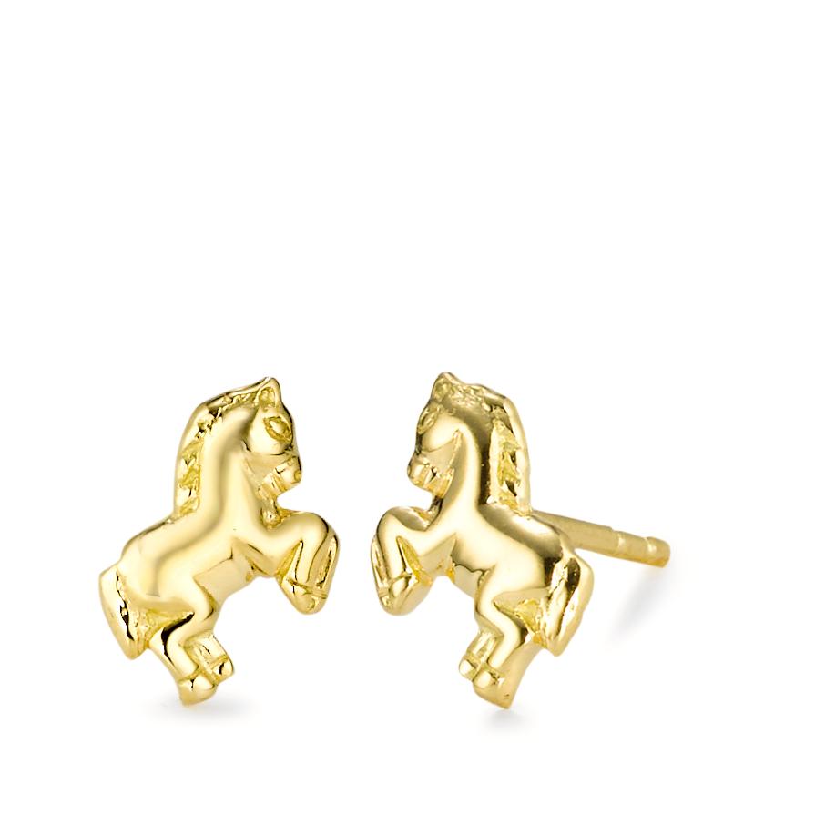 Clous d'oreilles Or jaune 9K Cheval-563135