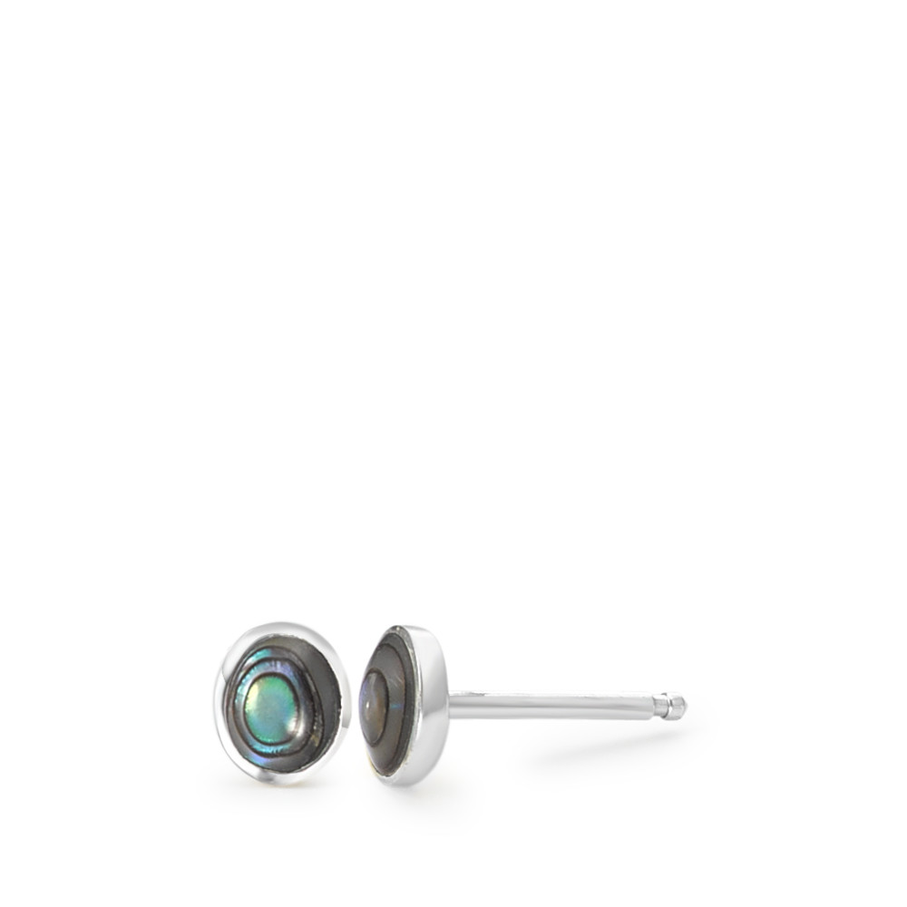 Clous d'oreilles Argent Abalone 2 Pierres-563177