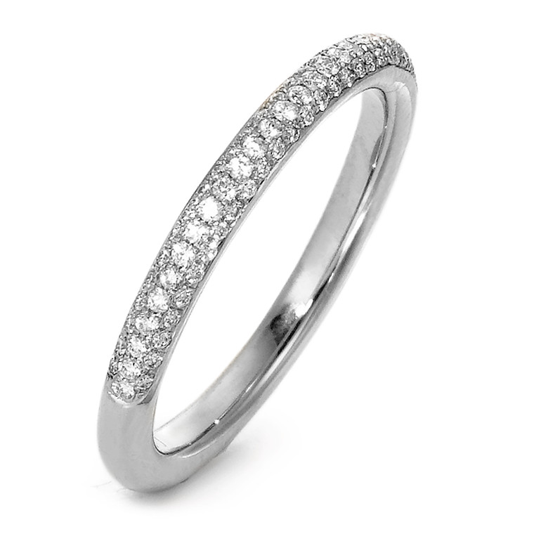 Bague Or blanc 18K Diamant 0.23 ct, 84 Pierres, w-si-563313