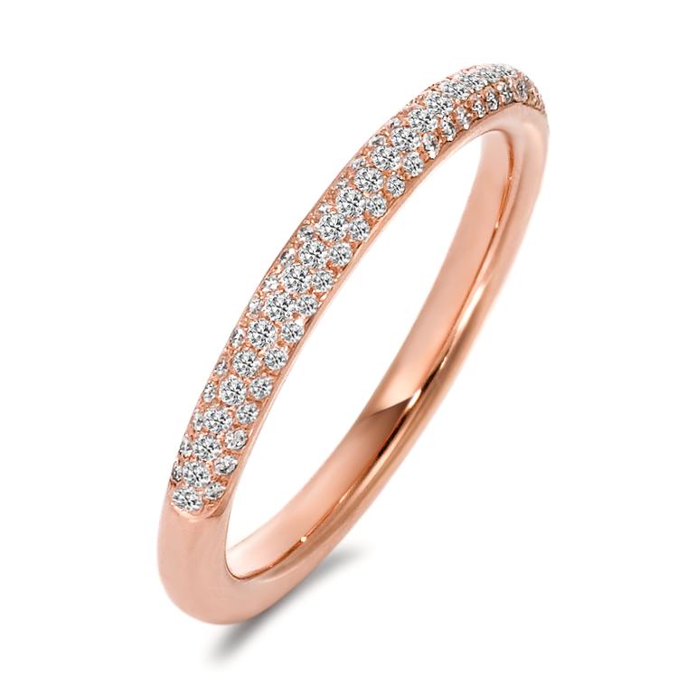 Bague Or rouge 18K Diamant 0.23 ct, 84 Pierres, w-si-563314