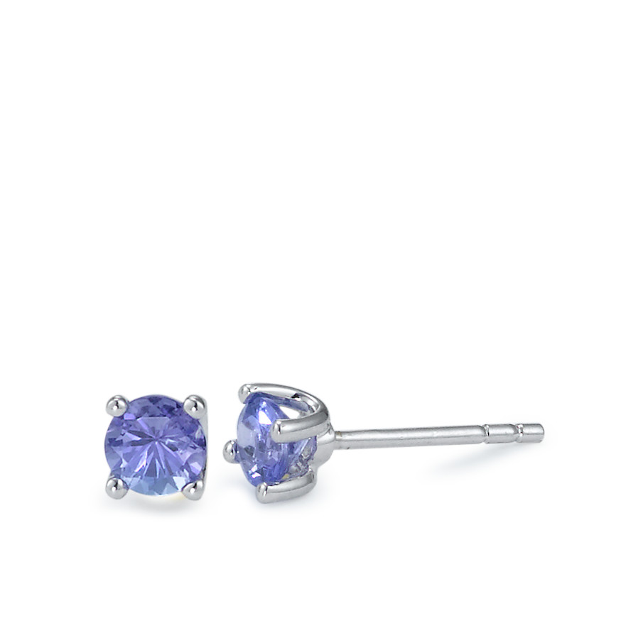 Clous d'oreilles Or blanc 18K Ø4 mm-563326