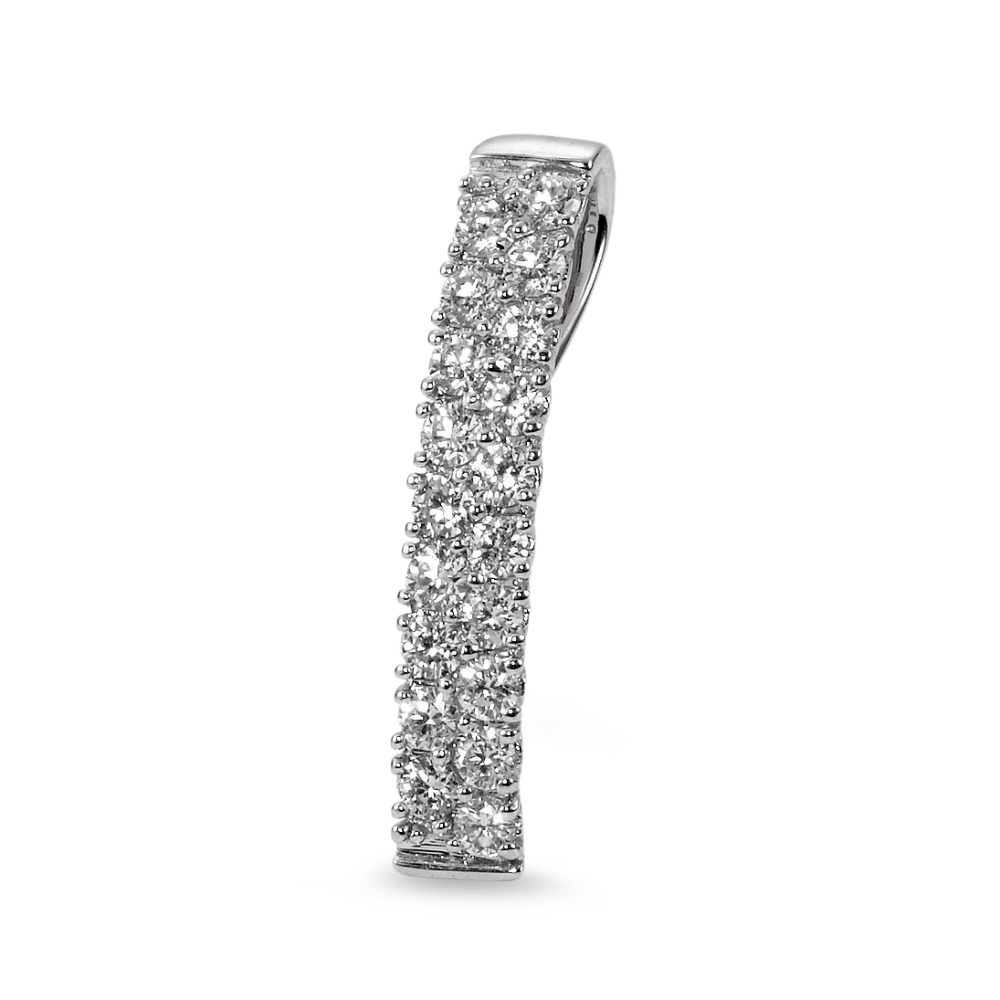 Pendentif Or blanc 18K Diamant 0.54 ct, 19 Pierres, w-si-563337