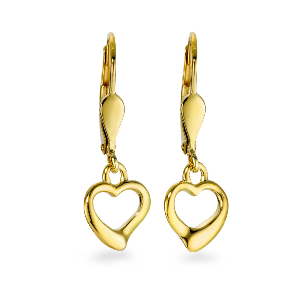 Pendant d'oreilles Or jaune 18K Coeur-563355