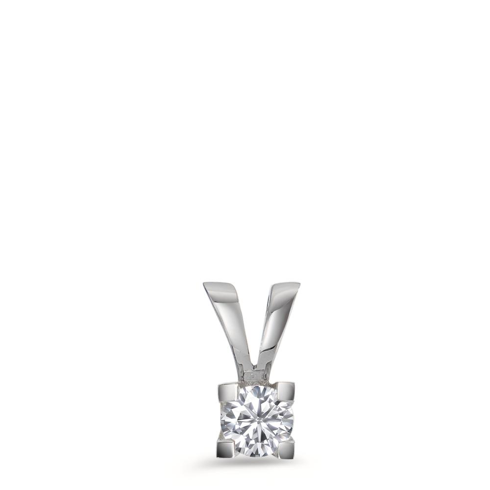 Pendentif Or blanc 18K Diamant 0.20 ct, w-si-563511