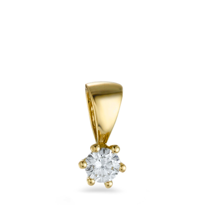 Pendentif Or jaune 18K Diamant 0.10 ct, w-si-563594