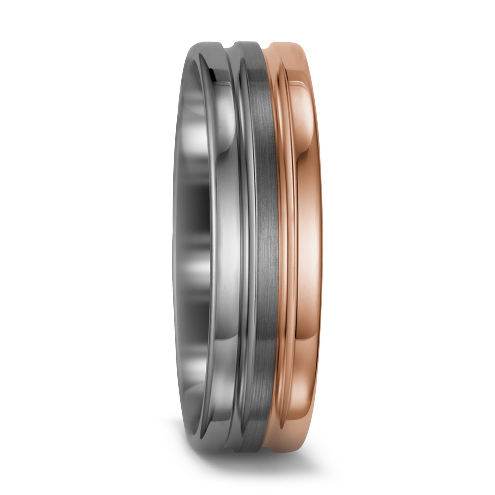 Partnerring 500 Palladium, 585/14 K Rotgold-564156