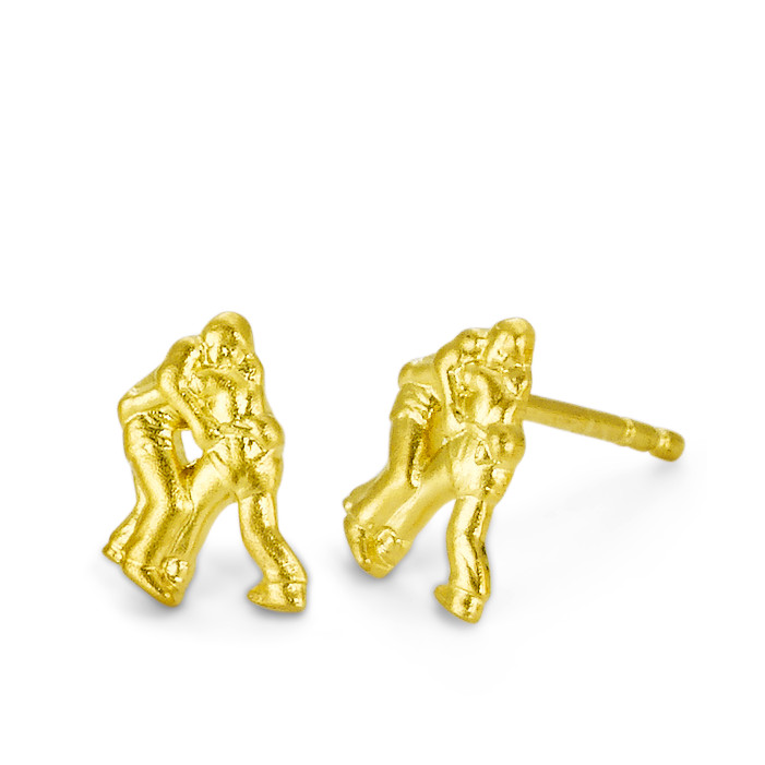 Clous d'oreilles Or jaune 18K Lutte Suisse-565042