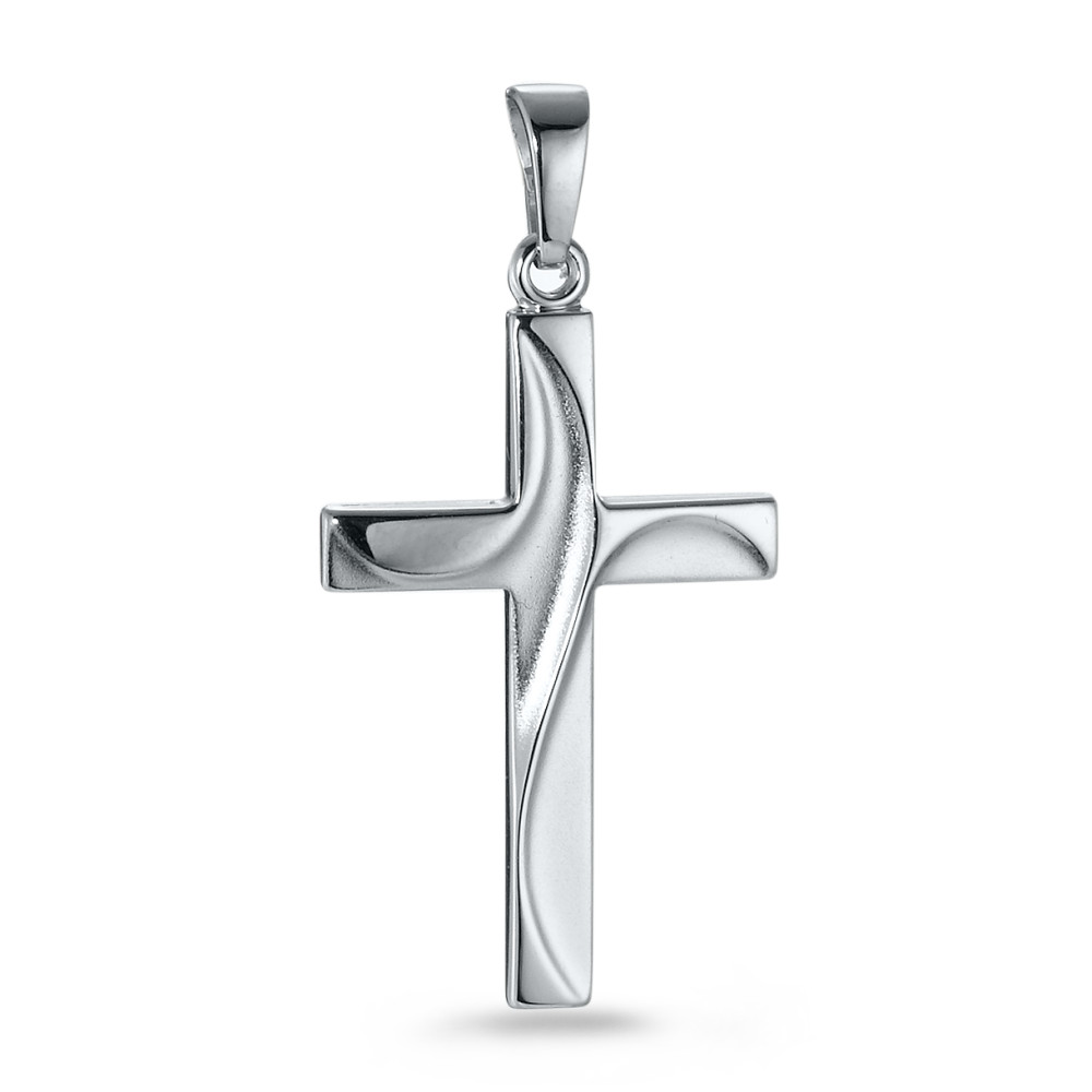 Pendentif Argent Rhodié Croix-565084