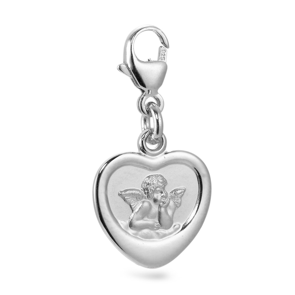 Charms Argent Rhodié Ange gardien Ø12 mm-565148