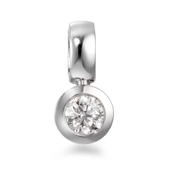Pendentif Or blanc 18K Diamant blanc, 0.25 ct, brillant, w-si Ø6 mm-566087