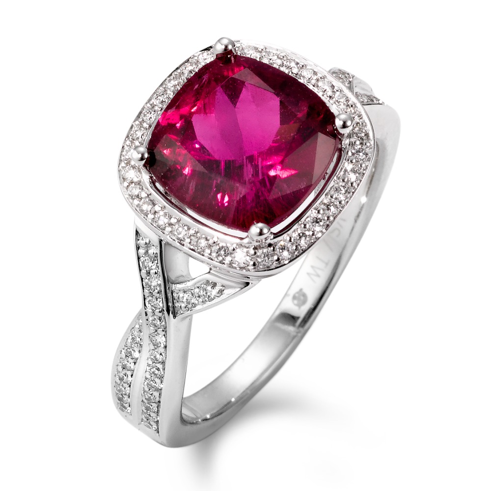 Bague Or blanc 18K Diamant blanc, 0.30 ct, 78 Pierres, brillant, tw-vsi-566975