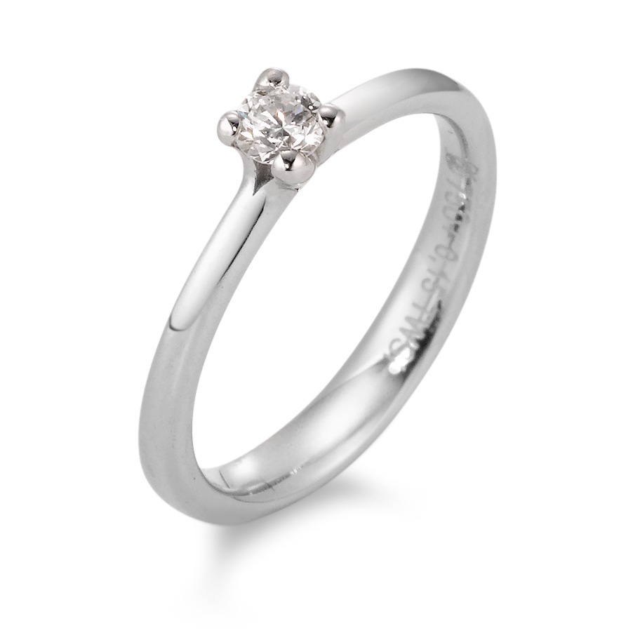Bague Or blanc 18K Diamant 0.15 ct, tw-si-567042
