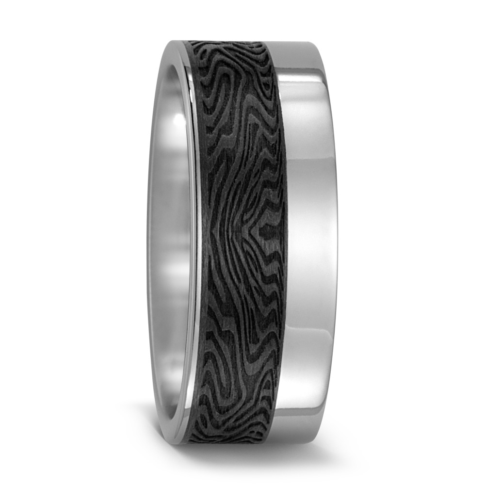 Bague Titane, Carbone-567648