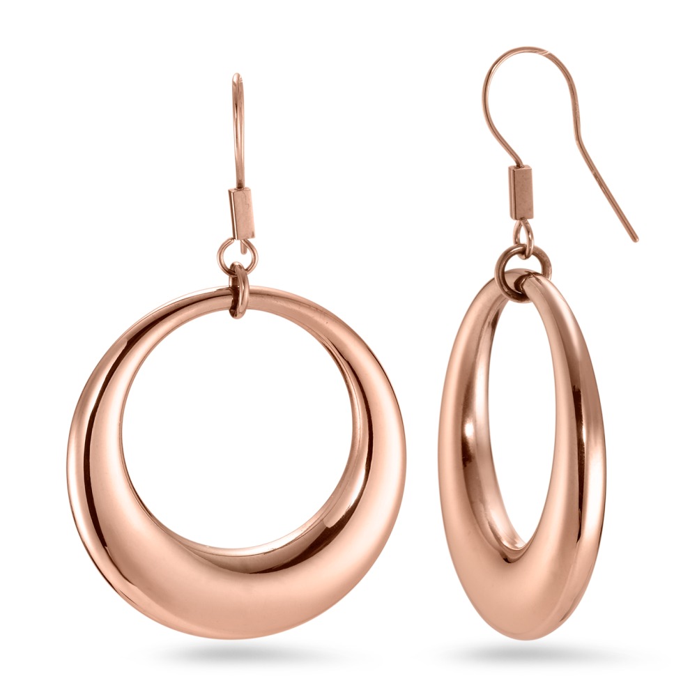 Pendant d'oreilles Acier inoxydable rosé PVD-568220