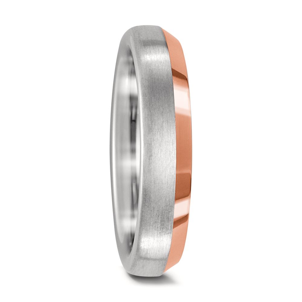 Partnerring 750/18 K Weissgold, 750/18 K Rotgold-568974
