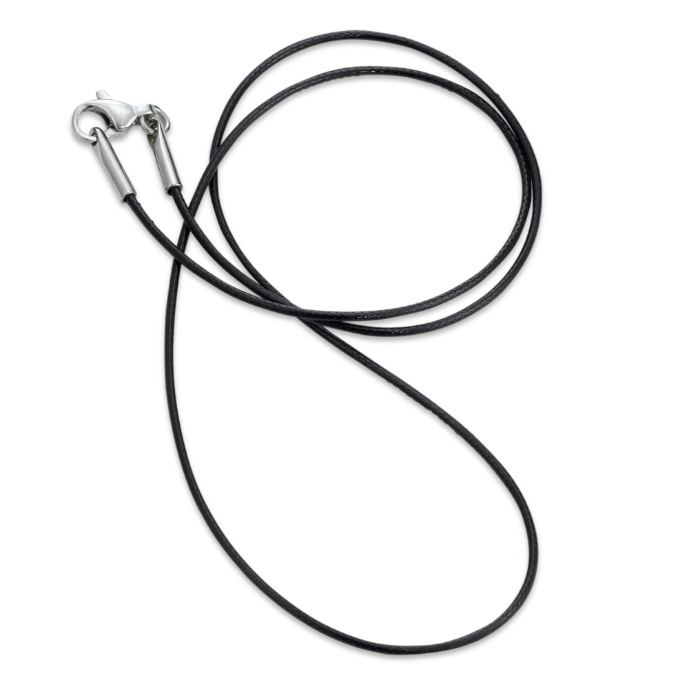 Collier Cuir, Acier inoxydable 42 cm Ø1 mm-569098