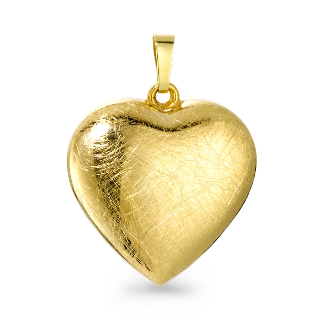 Pendentif Or jaune 9K Coeur Ø27 mm-569302