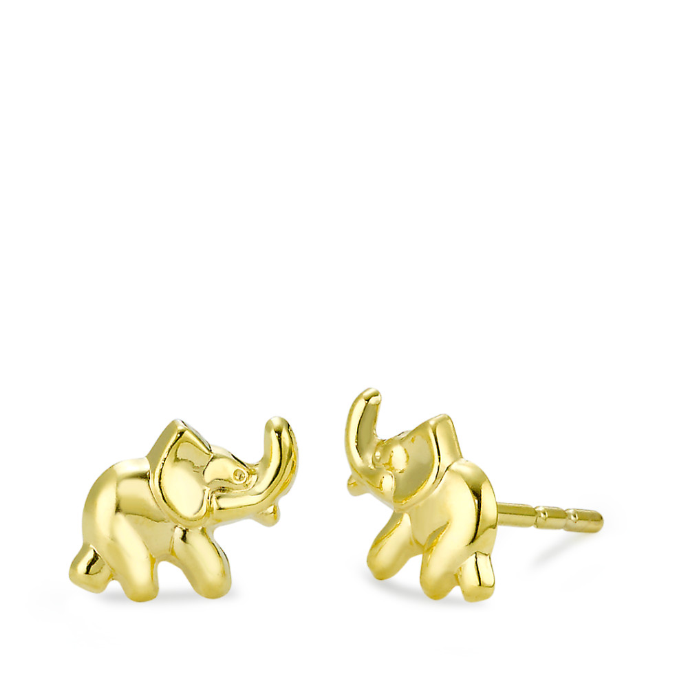 Ohrstecker 375/9 K Gelbgold Elefant Ø8 mm-569600