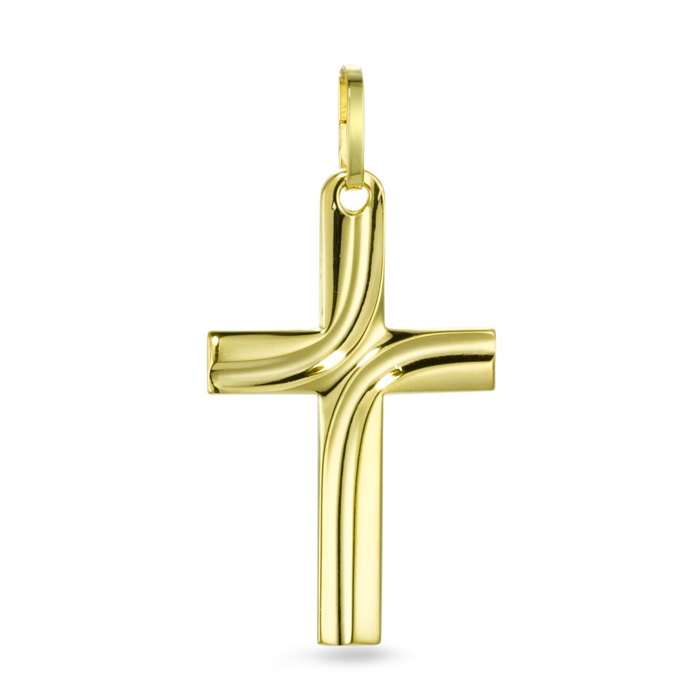 Pendentif Or jaune 9K Croix-569611