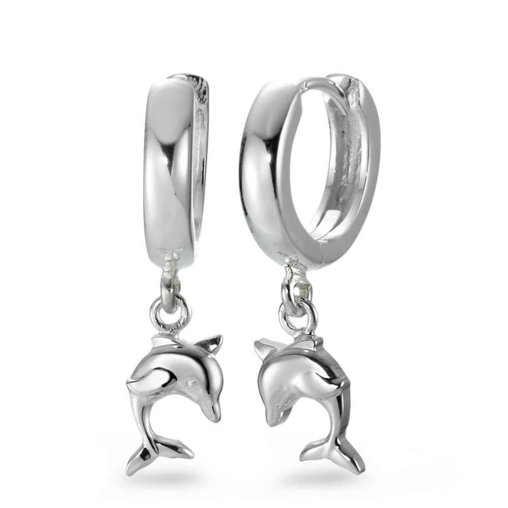 Créoles à charnières Argent Dauphin-569800