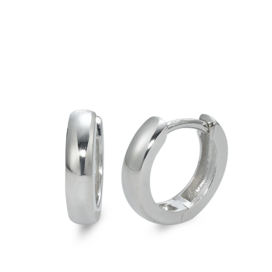 Créoles à charnières Argent Rhodié-569983