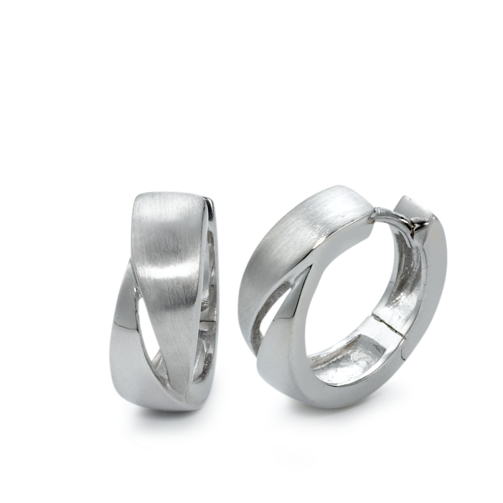 Créoles à charnières Argent Rhodié-569995