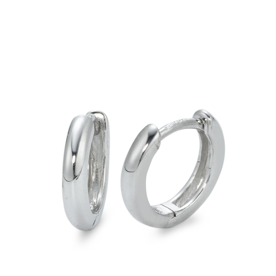 Créoles à charnières Argent Rhodié-570009