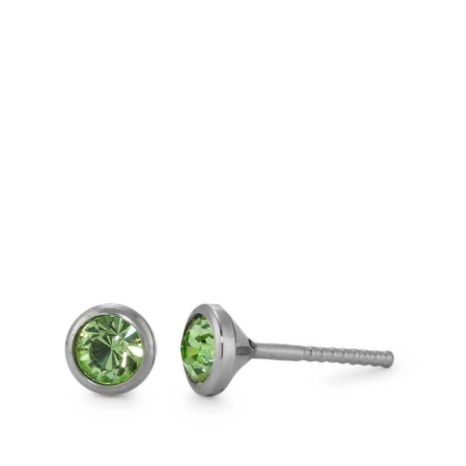 Ohrstecker Titan Zirkonia 2 Steine Ø5 mm-570550