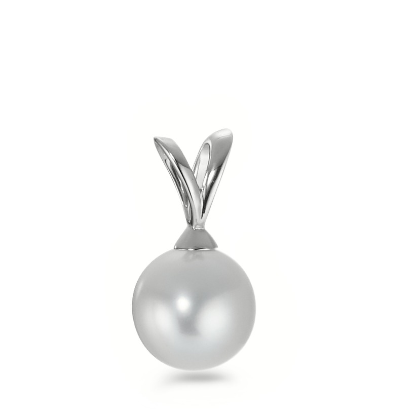 Pendentif Or blanc 18K perle d'eau douce-570711
