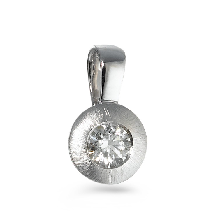 Pendentif Or blanc 18K Diamant 0.20 ct, w-si-570729