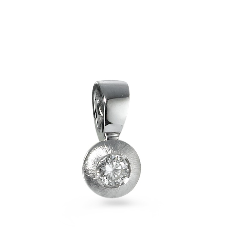 Pendentif Or blanc 18K Diamant 0.05 ct, w-si-570732
