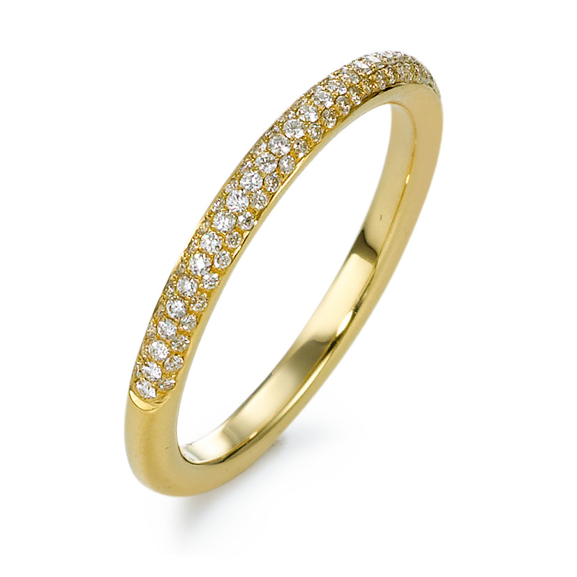 Bague Or jaune 18K Diamant 0.25 ct, 82 Pierres, w-si-570846