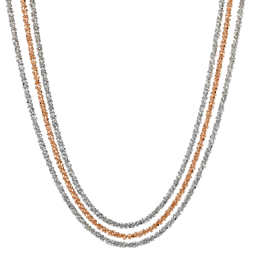 Collier Argent rosé Rhodié 42 cm-571303