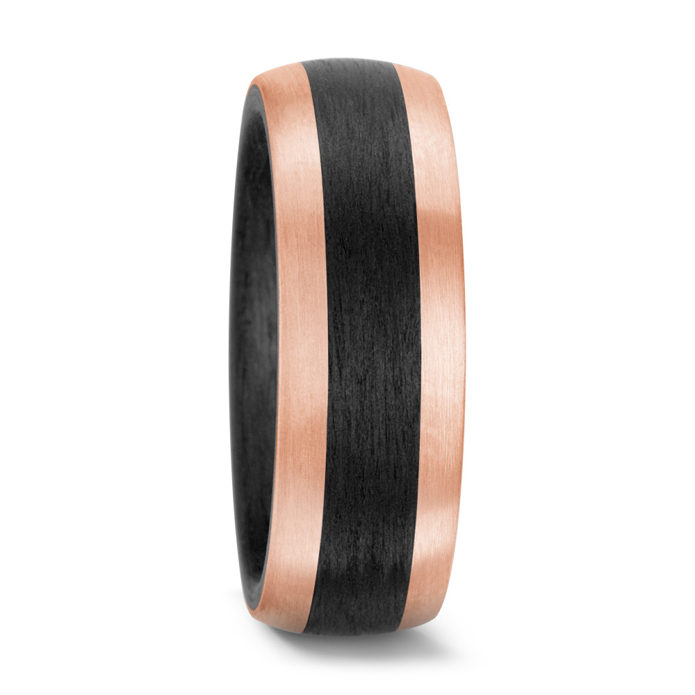 Alliance Or rose 14K, Carbone-571414