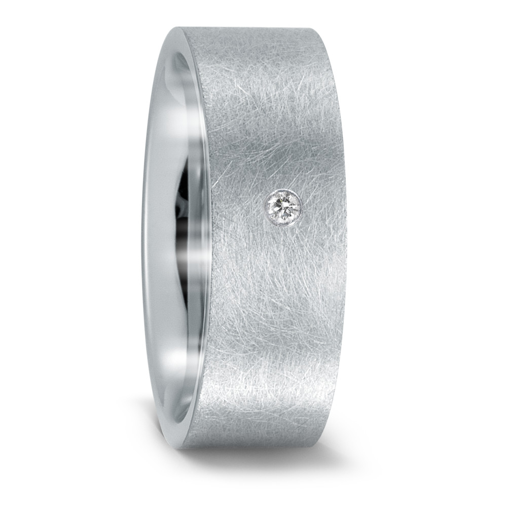 Bague Acier inoxydable Diamant 0.03 ct, w-si-572730