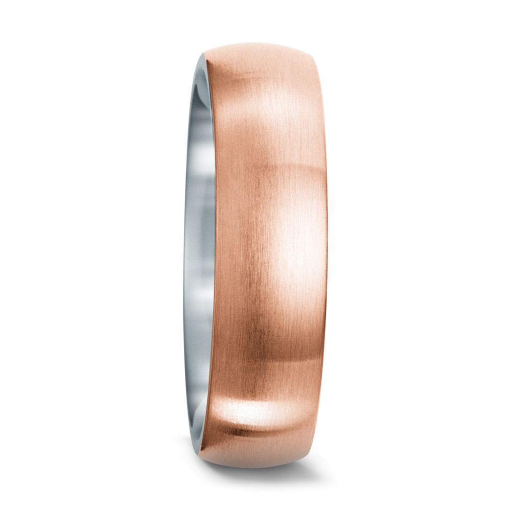 Fingerring Edelstahl rosé PVD beschichtet-572815