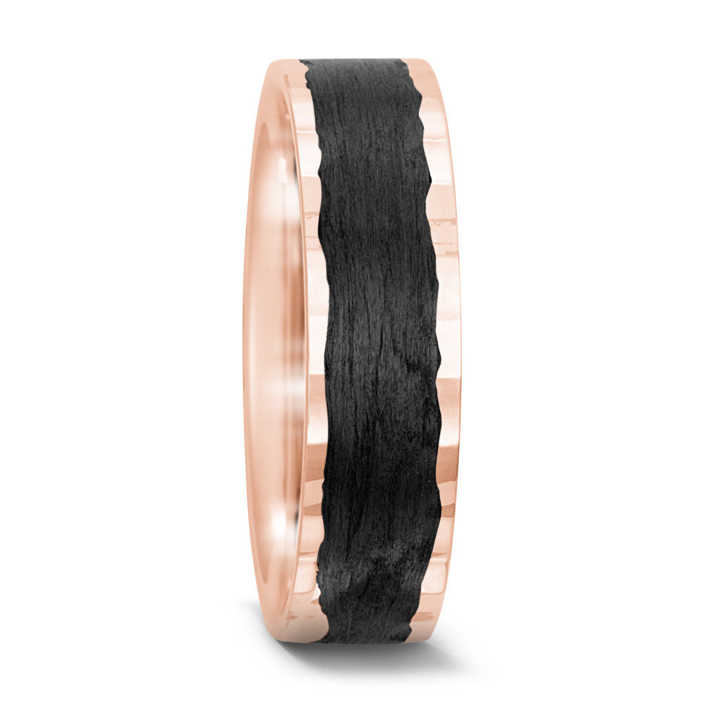 Partnerring 585/14 K Rosegold, Carbon-573078