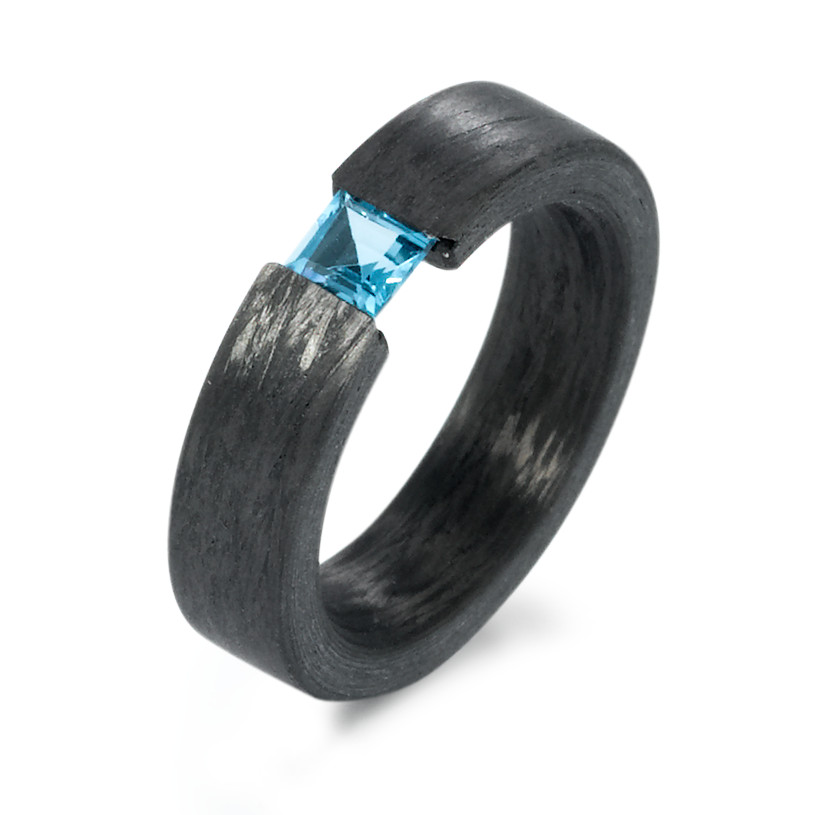 Bague Carbone Topaze bleu-573098