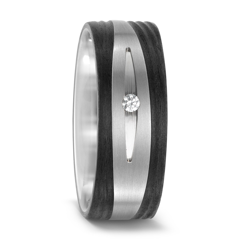 Partnerring Titan, Carbon Diamant 0.03 ct, w-si-574293