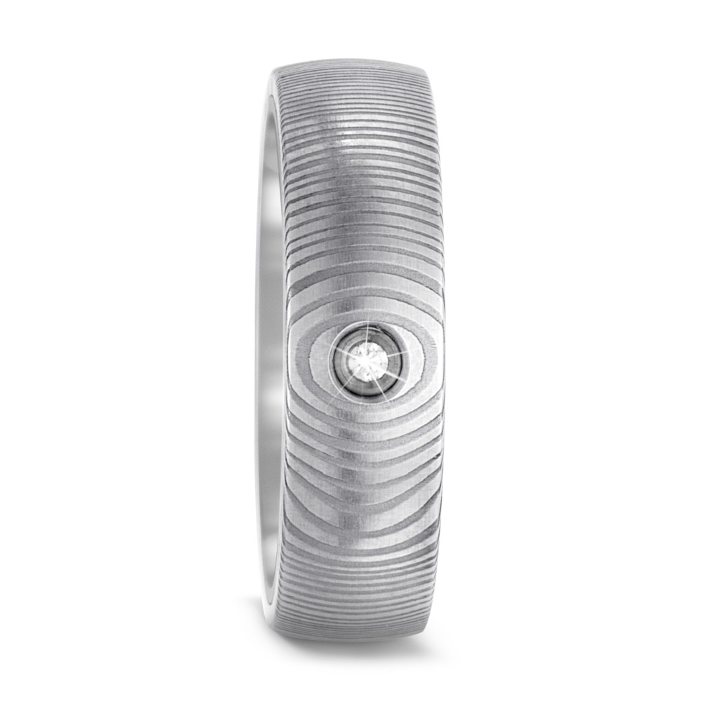 Alliance Acier de Damas, Titane Diamant blanc, 0.02 ct, w-si-575031