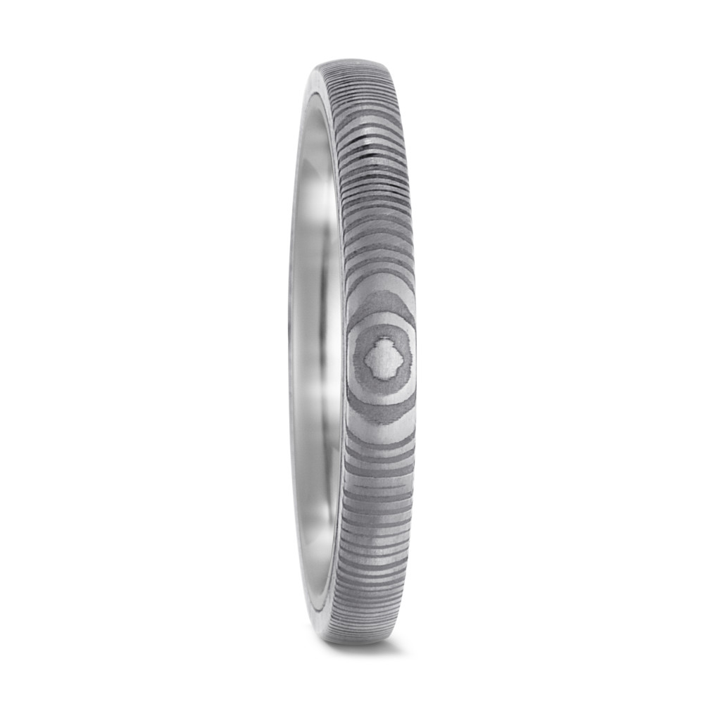 Partnerring Damaszener Stahl, Titan-575036
