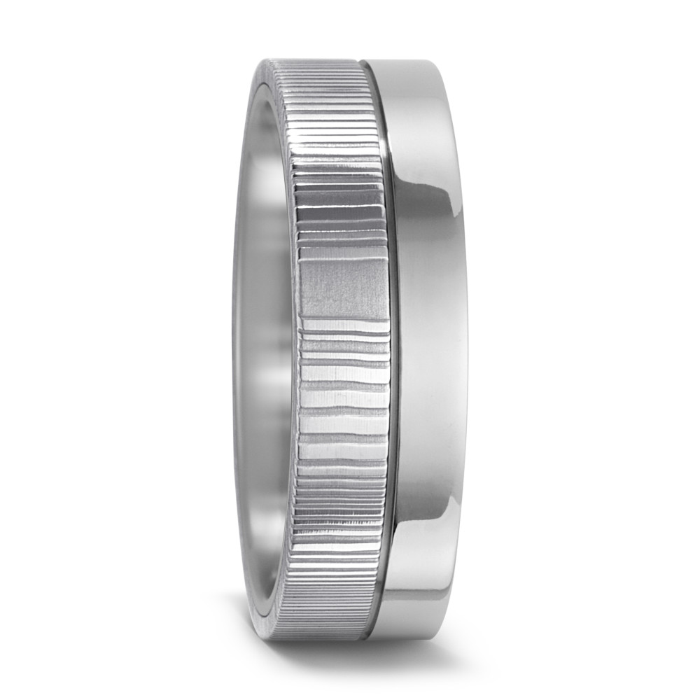 Partnerring Damaszener Stahl, Titan-575038