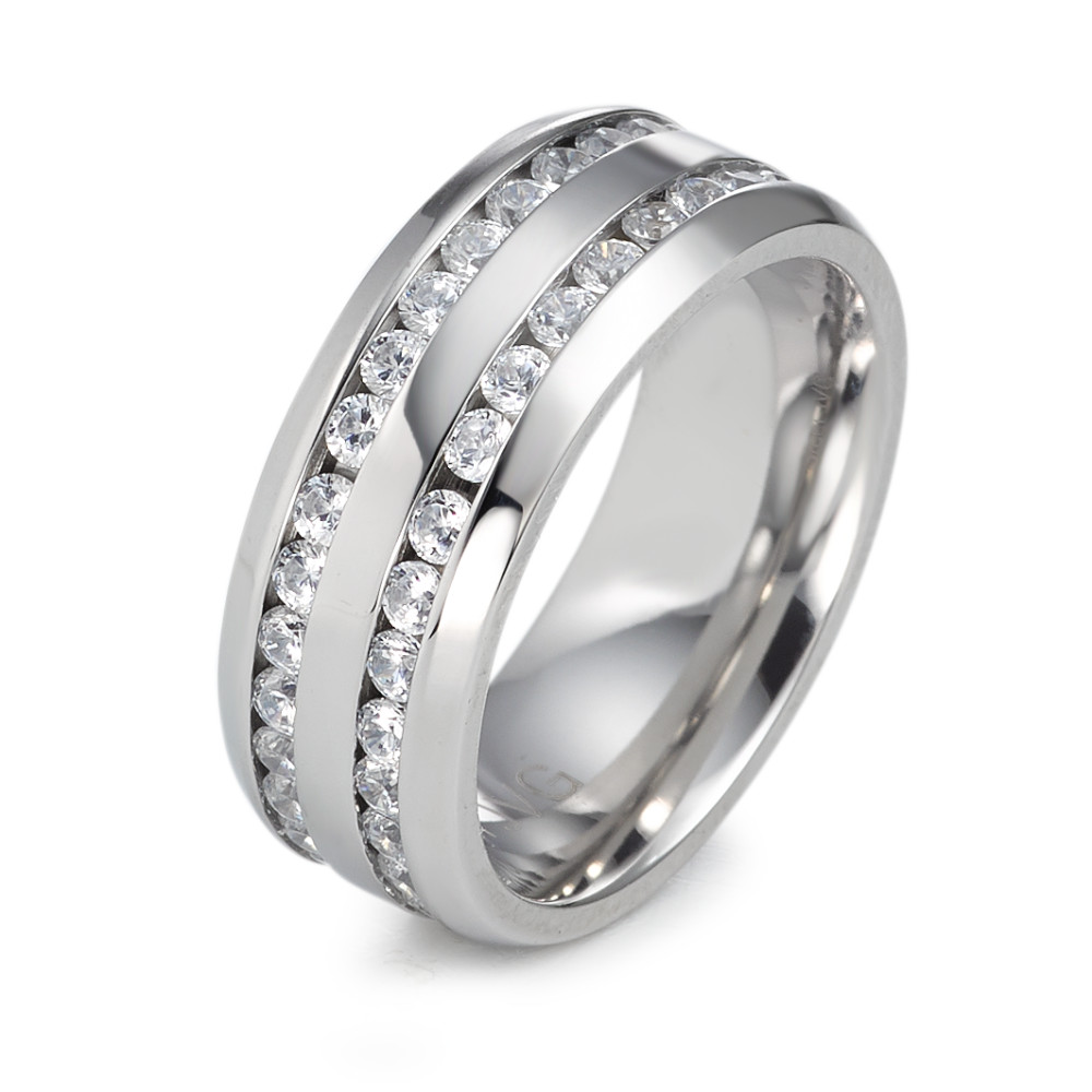 Fingerring Edelstahl Zirkonia-575530