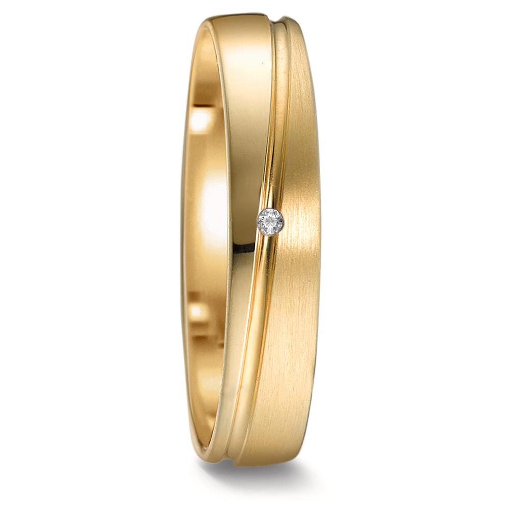 Alliance Or jaune 18K Diamant 0.008 ct, w-si-575611