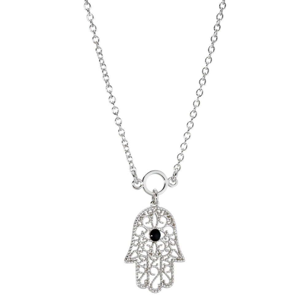 Collier Argent Rhodié Fatima 42 cm-575633