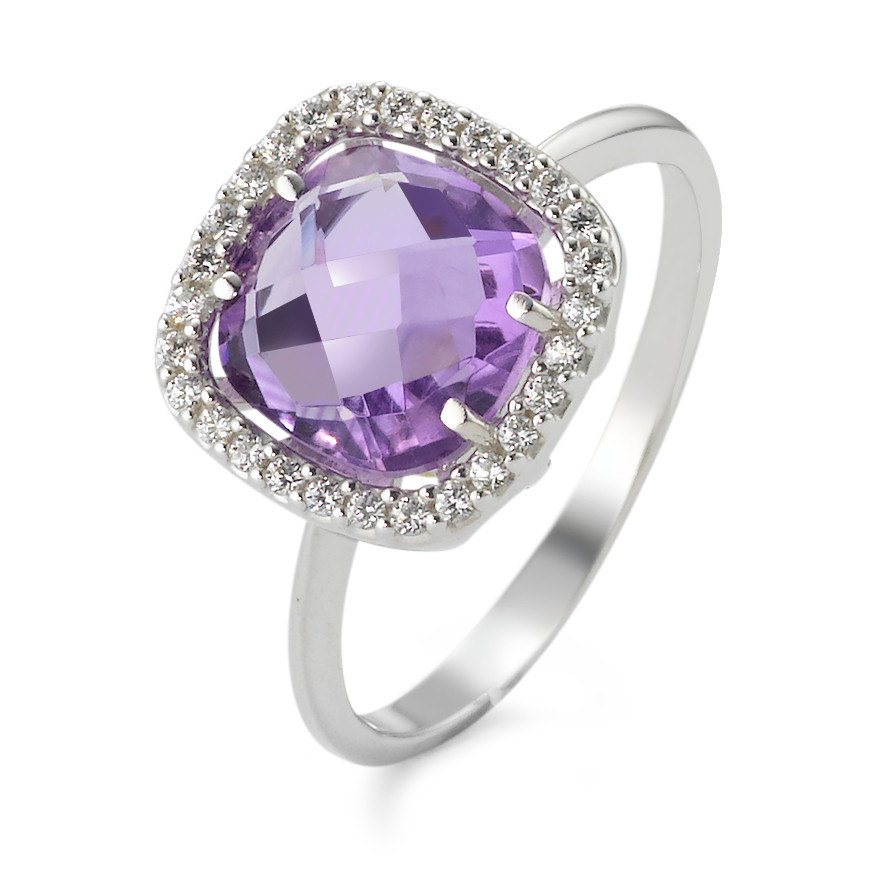 Bague Or blanc 750/18 ct. Améthyste-577416